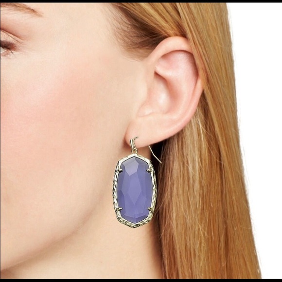 NWT Kendra Scott Iolite Ella Earrings - Picture 2 of 2